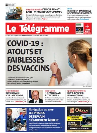 Le Télégramme - Brest - Lundi 22 Février 2021