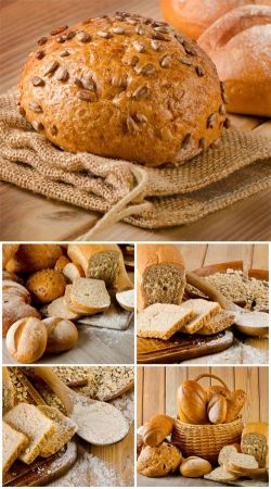 DesignOptimal Basket with fresh bread stock photo