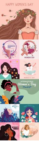 DesignOptimal Happy Women s Day March 8 design illustrations 5