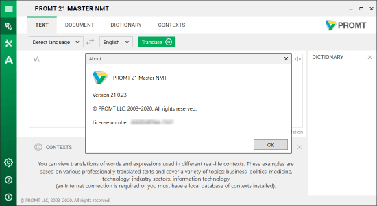 PROMT 21 Master NMT v21.0.23 Multilingual