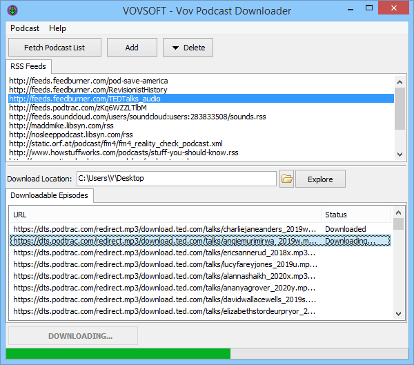 Vovsoft Podcast Downloader 2.8