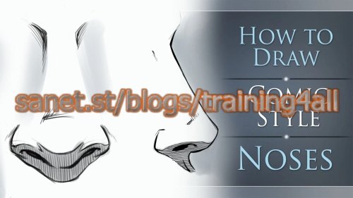 How to Draw Comic Style Noses - Male and Female