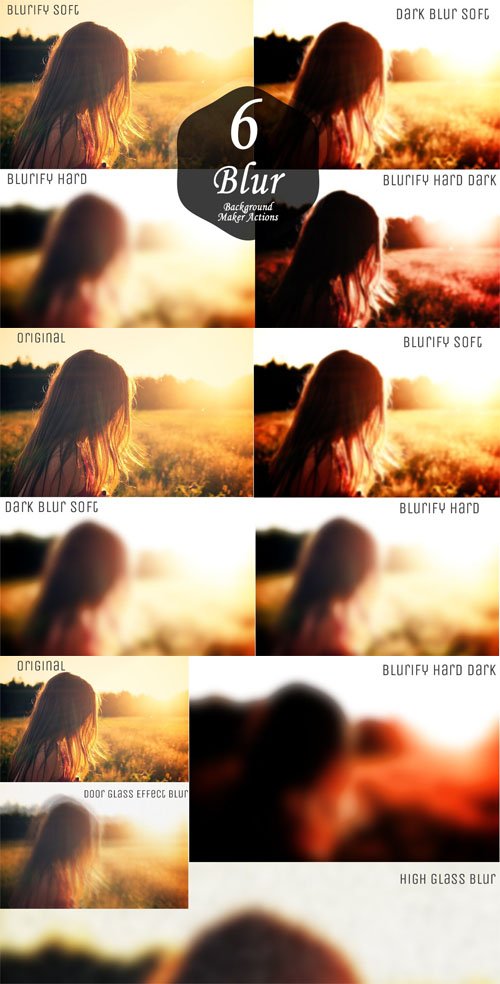 6 Blur Background Maker Photoshop Actions