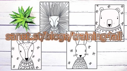 Learn How to Draw 4 Animals in Cozy Sweaters: Step-By-Step Art Lessons for Beginners and Kids