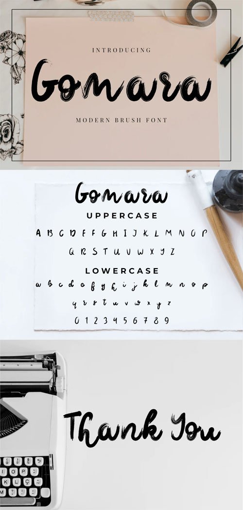Gomara - Modern Handwritten Brush Font