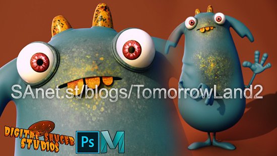 Creating a Cute Character in Maya and Photoshop