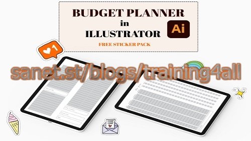Design Digital Budget Planner in Adobe Illustrator