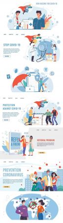 Superhero character carries coronavirus vaccine cartoon flat design