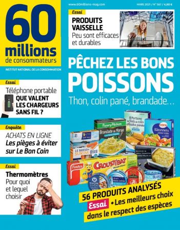 60 Millions de Consommateurs N°567 - Mars 2021