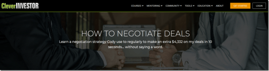 Clever Investor – Negotiation &amp; Influence