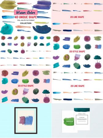 40 Vector Water Color 9067179