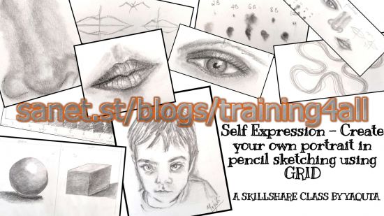 Self Expression - Create your own Portrait in Pencil Sketching using Grid in most simplified way
