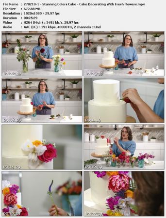 Cake Decorating With Fresh Flowers