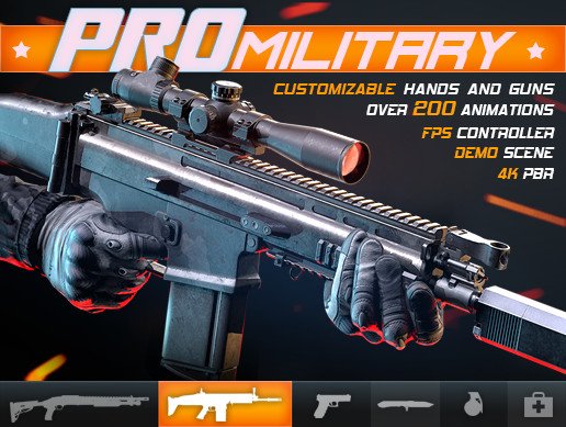 PRO Military Customizable FPS Character v1.1