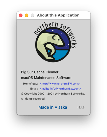 Big Sur Cache Cleaner 16.1.3 macOS