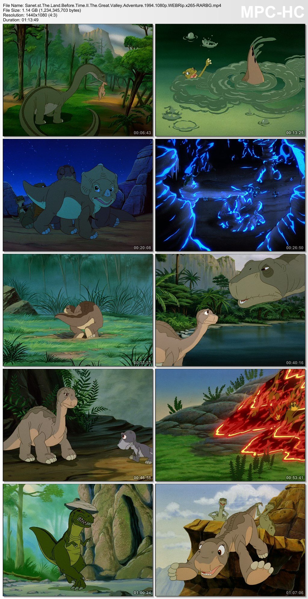The Land Before Time II The Great Valley Adventure 1994 1080p WEBRip ...