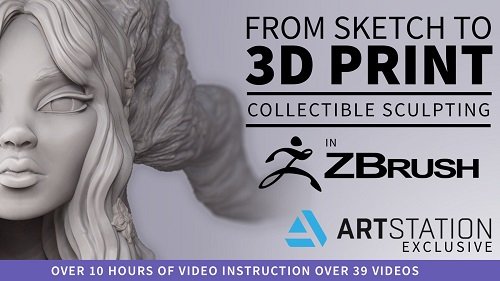 From Sketch to 3D Print – Collectible Sculpting in ZBrush for 3D Printing