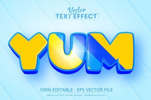Cartoon Style Editable Text Effect