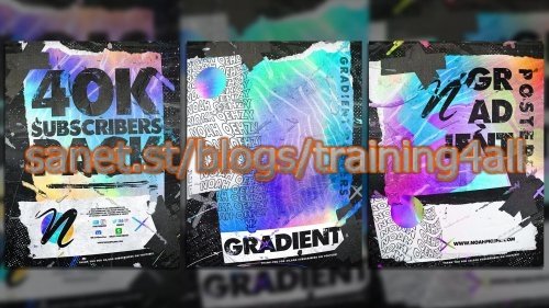 How to Create Abstract Gradient Paper Texture Posters in Photoshop