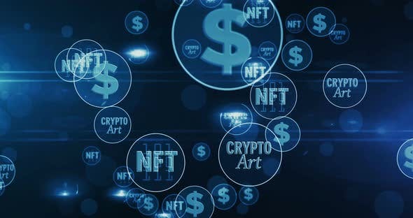 Videohive NFT Crypto Art symbols loop 31759236