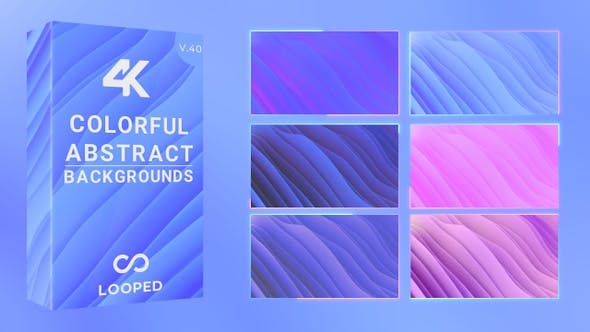 Videohive - Wavy Movement Of Smooth Shapes 30808212