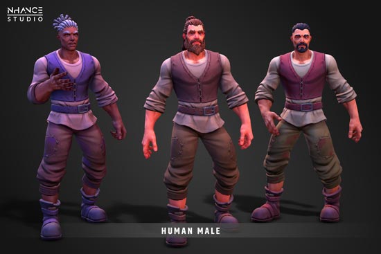 Unity - Modular Fantasy Stylized Human Male v1.0