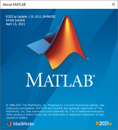 MathWorks MATLAB R2021a v9.10.0.1649659 (x64)