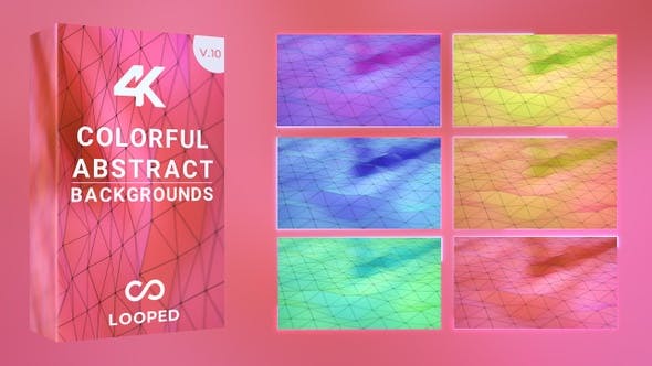 Videohive - Plexus Pastel Background Pack 30197317