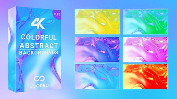 Videohive - Bright Pastel Liquid Gradients Pack 30890812