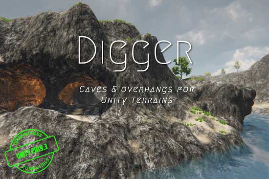 Unity Asset - Digger - Terrain Caves Overhangs v2.6