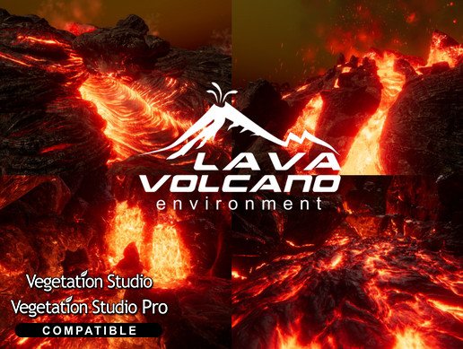 Unity - L.V.E - Lava &amp; Volcano Environment v1.1.7