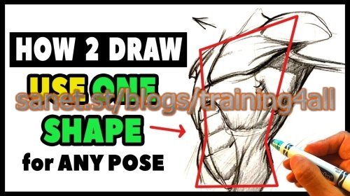 How to Draw : ONE shape to Draw ANY Body