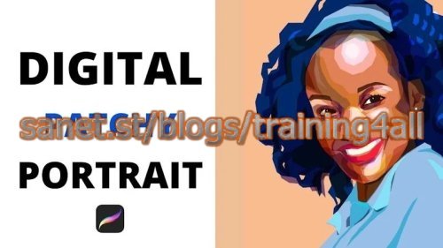 Digital Patchy portraits with Procreate