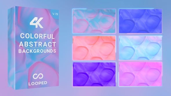 Videohive - Colorful Glowing Liquid Gradients Pack 30196947