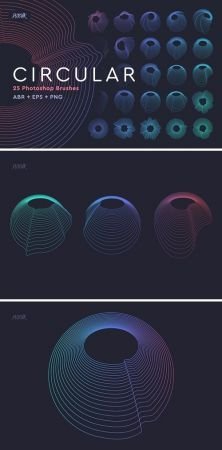 Circular Photoshop Brushes