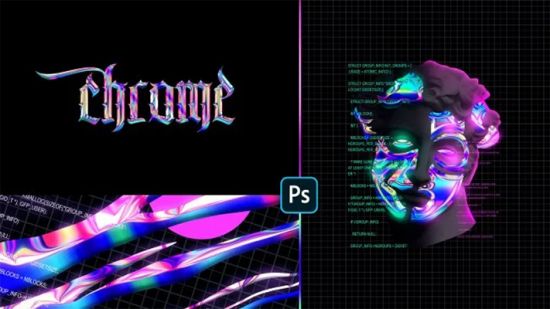  Gradient Chrome Effect Experiments in Photoshop