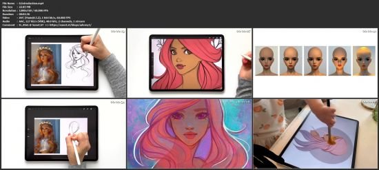 Digital Illustration: Coloring Female Characters in Procreate