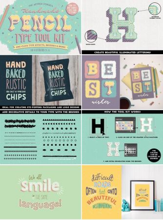 The Hand-drawn Pencil Type Tool Kit