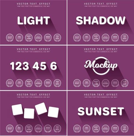 3D Text Effect - editable text effect, font style