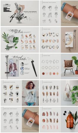 Antica. Aesthetic Logos Generator 9767502