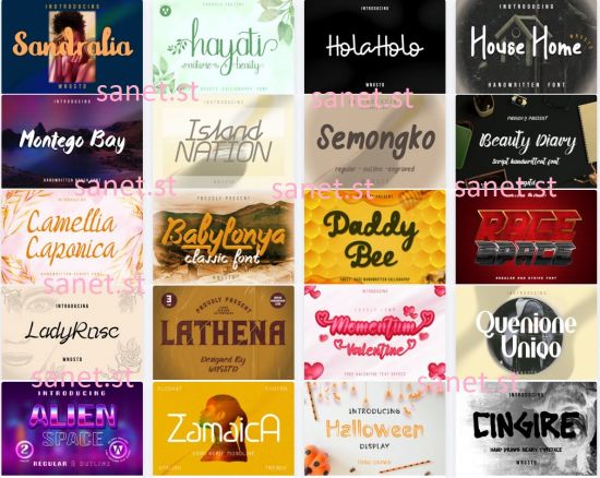 Awesome Fonts Bundle - 20 Premium Fonts (handwritten and display fonts)