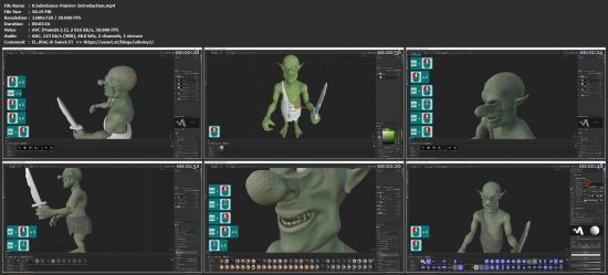Substance Painter - PBR texturing a goblin