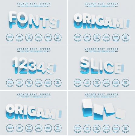 Torn paper - editable text effect, font style