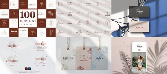 100 Logo Templates | Floral Logo 7953341
