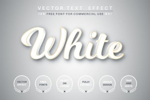 White text with gold stroke - 6126074