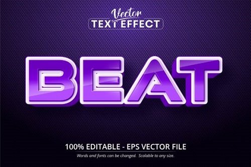 Beat Text, Cartoon Style Text Effect