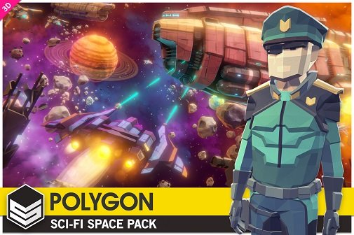 Unity Asset - POLYGON - Sci-Fi Space Pack v1.07