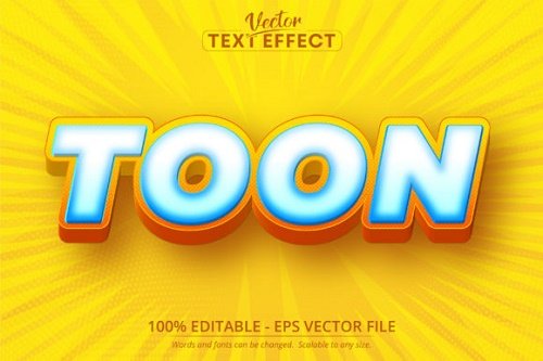 Toon text, Cartoon Style Editable Text Effect