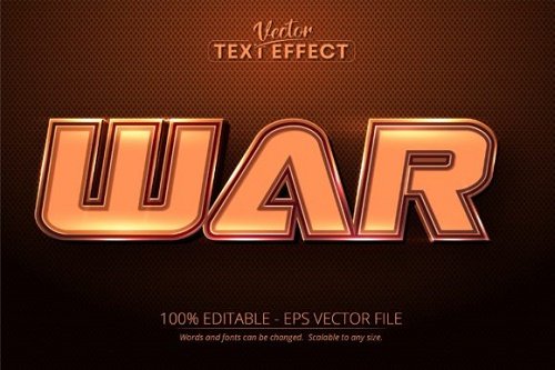 War Text, Editable Text Effect
