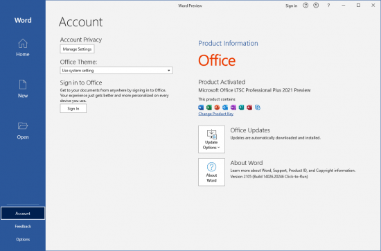 ms office 2021 free download with key